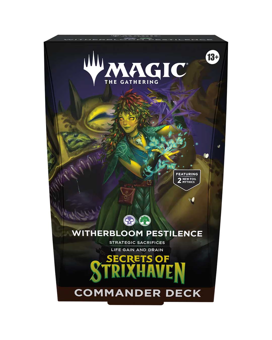 PRODUCTO-WEB-EL-REINO-14 MTG Commander Deck Secrets of Strixhaven Witherbloom Pestilence Inglés - Imagen 1