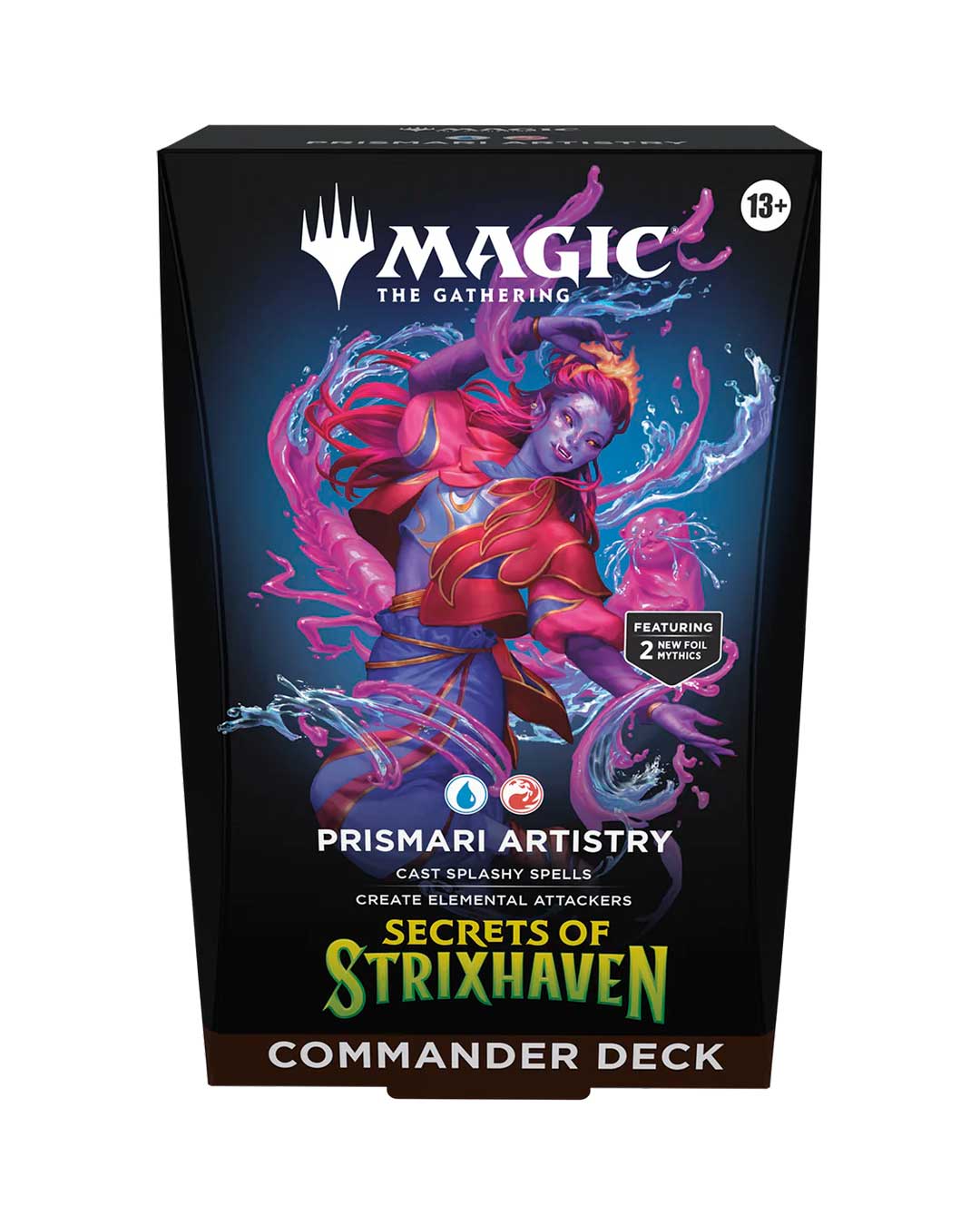 PRODUCTO-WEB-EL-REINO-16 MTG Commander Deck Secrets of Strixhaven Prismari Artistry Inglés - Imagen 1