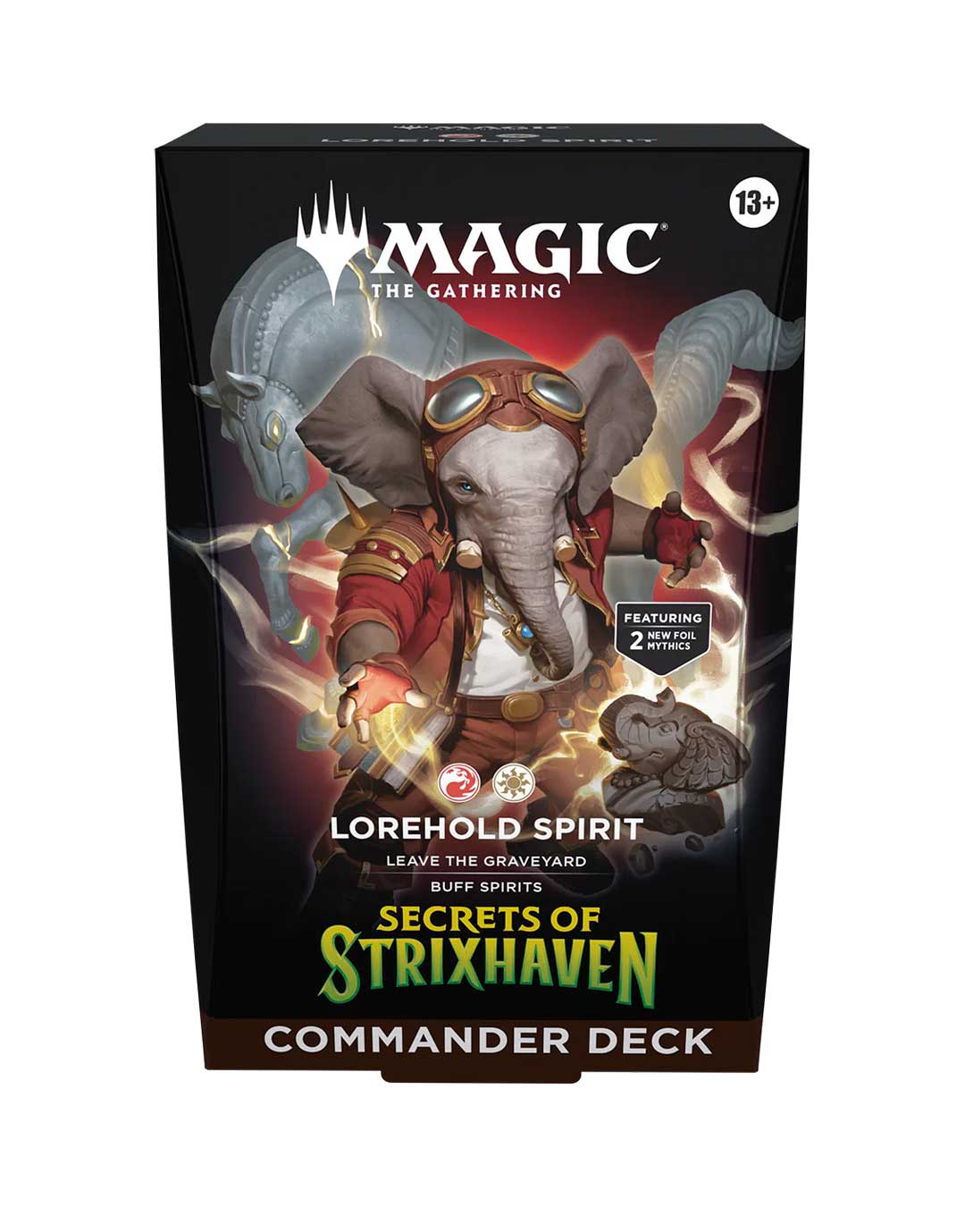 PRODUCTO-WEB-EL-REINO1-28 MTG Commander Deck Secrets of Strixhaven Lorehold Spirit Inglés - Imagen 1