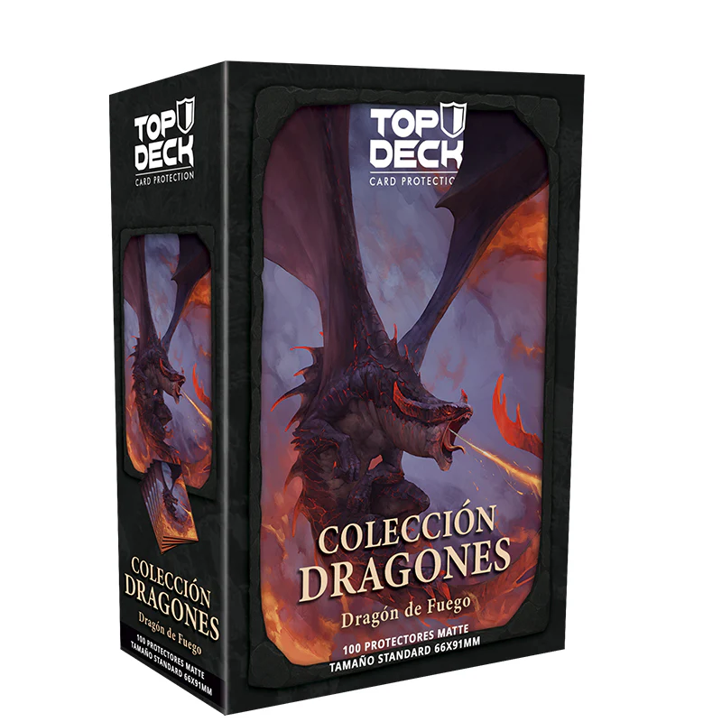 dragonfuego_1024x1024@2x Protectores Estándar Top Deck Colección Dragones Dragón de Fuego - Imagen 1